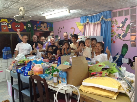 Having raised a considerable sum of money from their Poker Run 2012, members of the Black Sheep MC Pattaya visited the Orphanage Centre, Tree of Life in Buriram province to donate 40,000 baht worth of goods for the children. Roger Walker, who runs the orphanage exclaimed, “This is a gift from heaven.” A big thank you goes to Nagas MC, Jesters MC, Mad Dog MC, Mai Pen Rai MC, CC Road House and to the kind hearted Max the Aussie, South African Pete Kid and BSMC member Phil Brennan who gave that extra push to raise even more money.